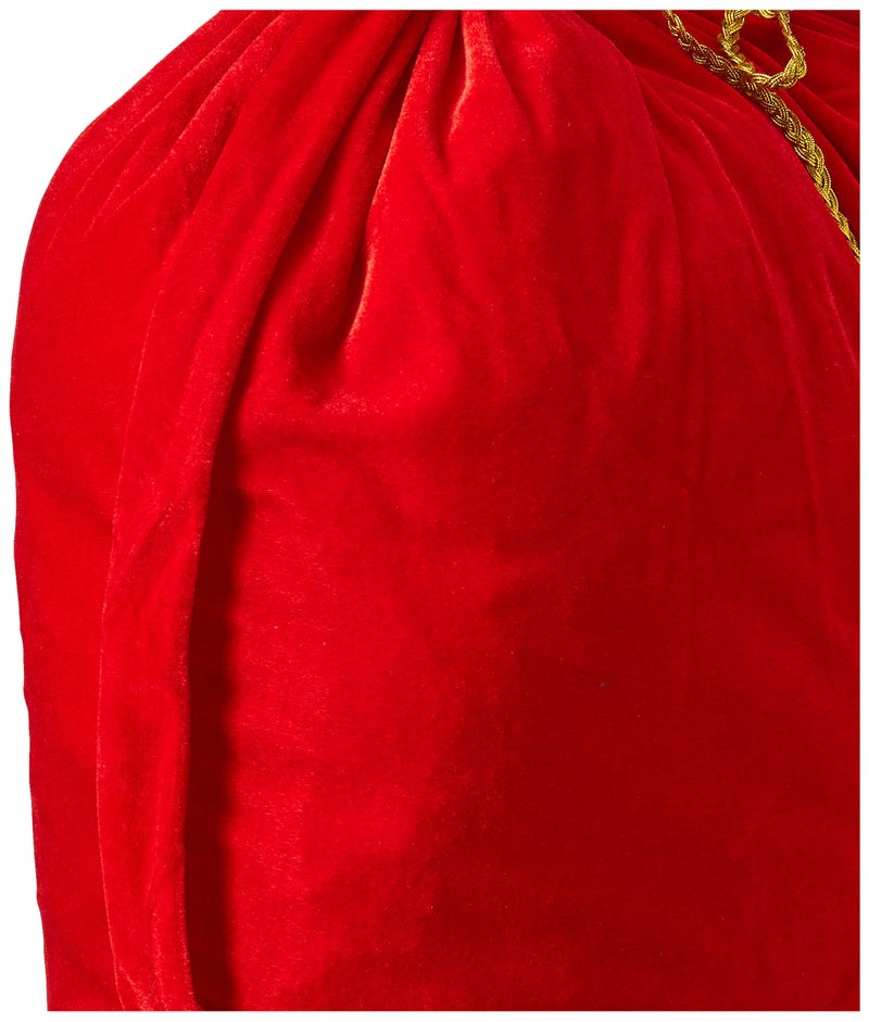 Fun World Costumes Men's Santa Sack, Red/Gold, One Size - Image 4
